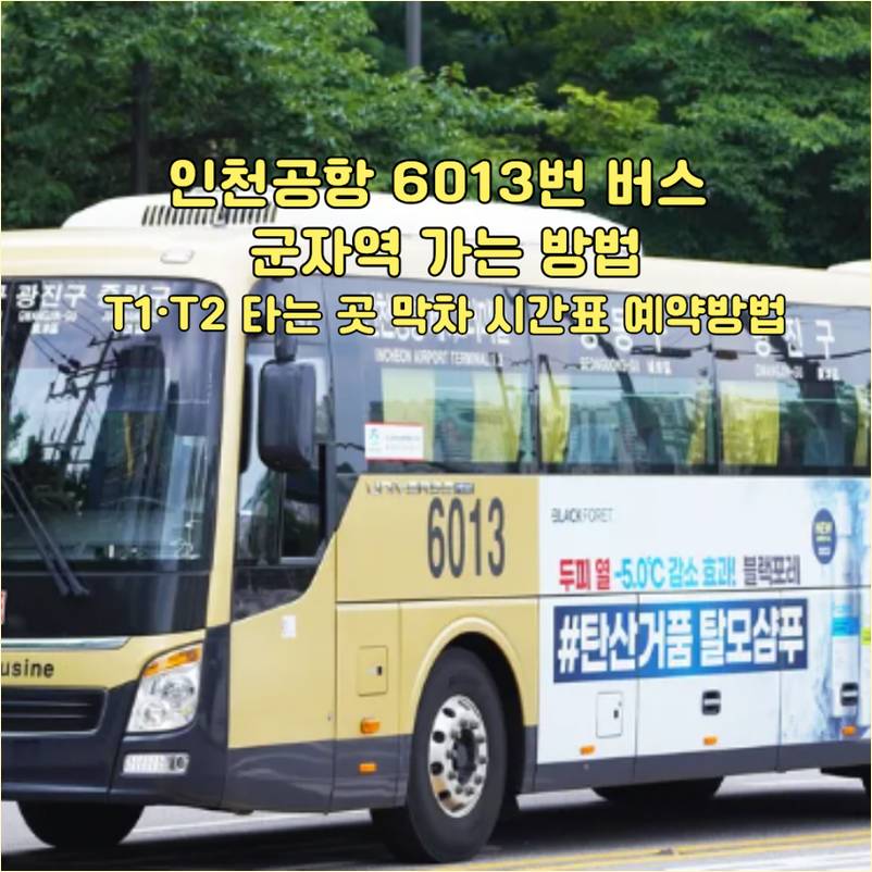 인천공항 6013번 버스 군자역 사진 2