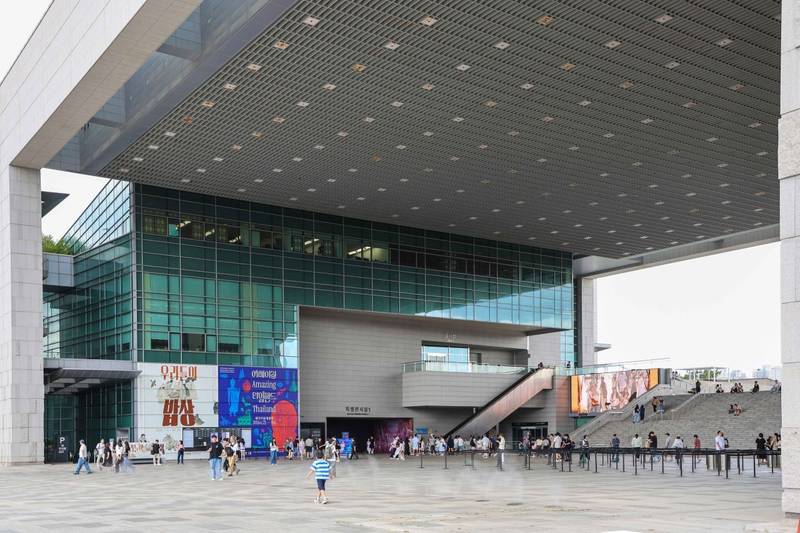 한식대축제 행사장 국립중앙박물관 본관 전경